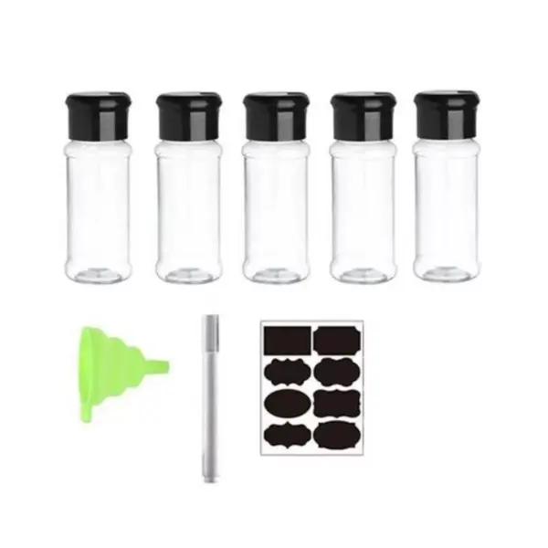 112708-be7558.webp Eco-Friendly 100ML Spice & Condiment Shaker Jars - Perfect for Kitchen Organization