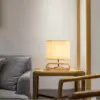 113174-34e532.webp Contemporary Solid Wood & Fabric Table Lamp - LED Desk Lighting for Home & Office