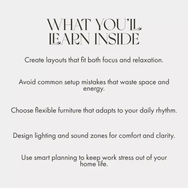 Combining Living and Working Areas | Home Office Design Guide | Tips for Combining Living and Working Areas | Productivity & Comfort eBook for Small Spaces
