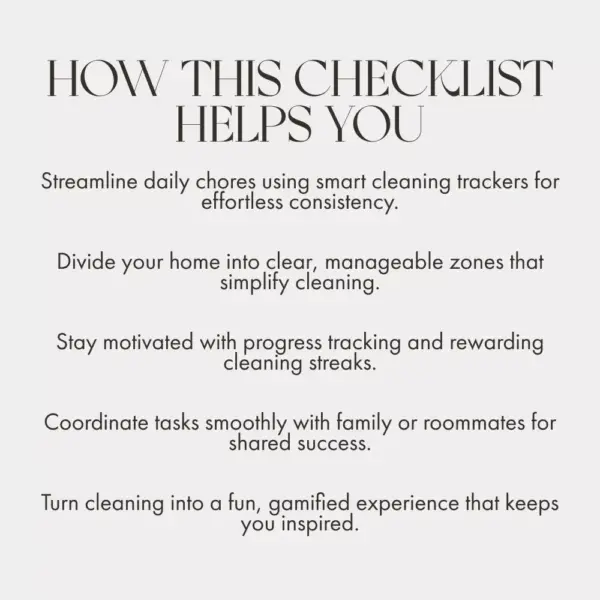 The Organized Home: Cleaning App Edition Checklist | Digital Download for How to Track Cleaning with Apps, Home Management, and Smart Cleaning Routine Planner