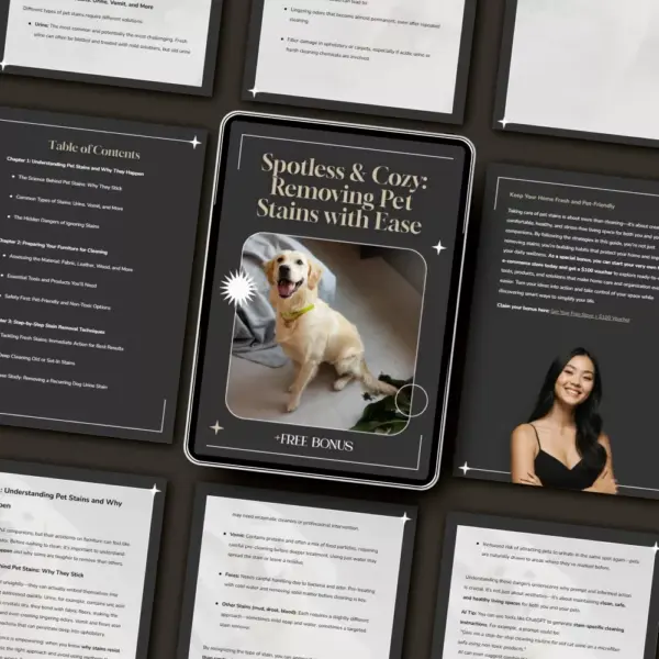 Spotless & Cozy: Removing Pet Stains with Ease | Ultimate Pet Stain Removal Guide for Furniture | Best Way to Remove Pet Stains from Furniture Digital Download
