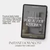 Simple Habits for a Tidy Kitchen Checklist | Digital Download for Busy Homeowners | Kitchen Organization Guide with what simple hacks keep counters clear
