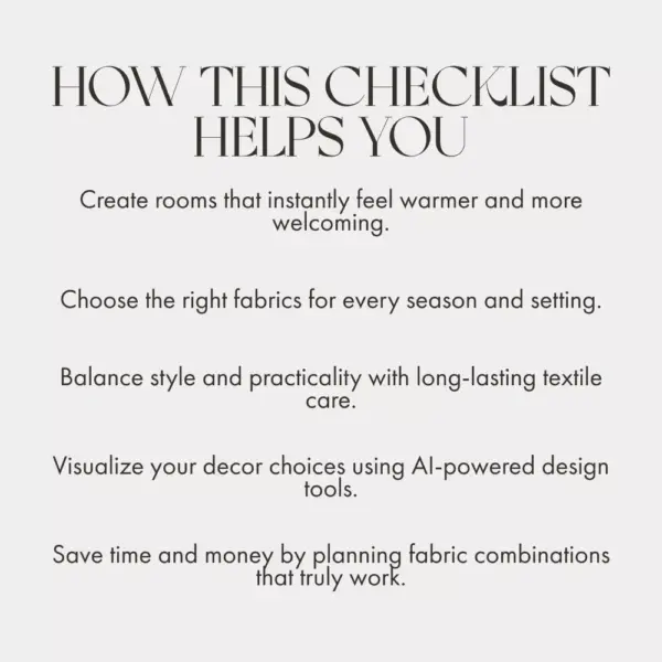 113668-c34cde.webp The Fabric Formula for Cozy Living | Printable Home Décor Checklist | Digital Download Guide for the Best Way to Use Fabrics for Cozy Home Styling