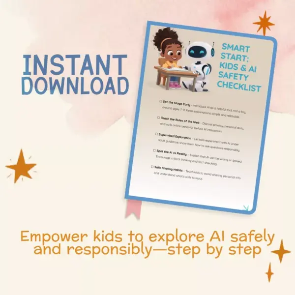 113936-189514.webp Smart Start: Kids & AI Safety Checklist | Digital Download Guide for Parents | When Should Kids Start Learning to Use AI Safely | Printable Family Tech Education Resource